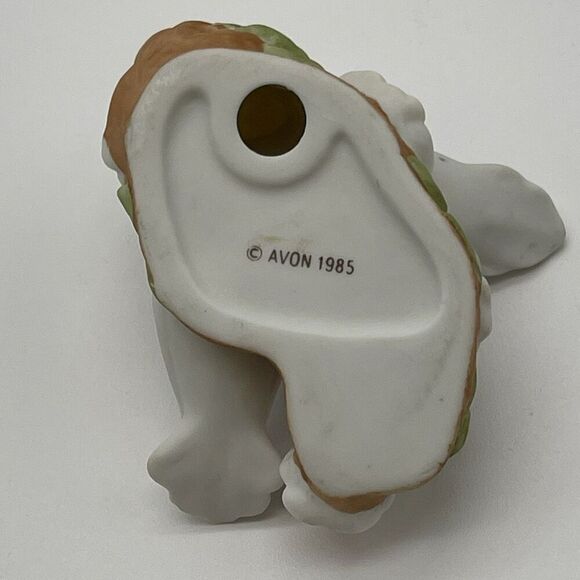 Vintage Avon 1985 Dove Pair On Flowered Branch Porcelain Candle Holder Figurine - Picture 12 of 12